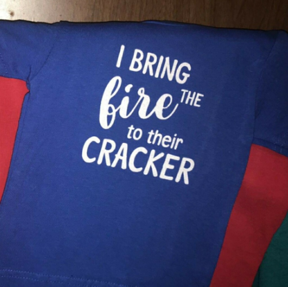 6/12 month blue 4th of July shirt